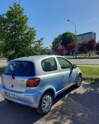 Toyota Yaris cena 3200 przebieg: 186000, rok produkcji 2003 z Wrocław małe 29